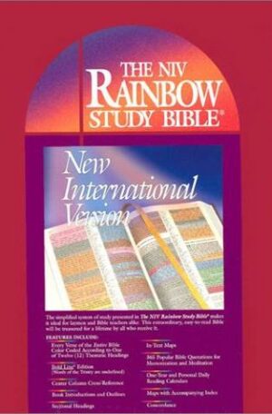 The NIV Rainbow Study Bible (Burgundy Imitation Leather)