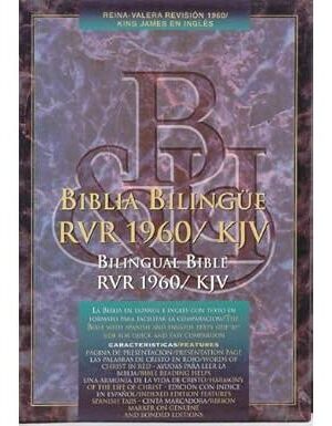 RVR 1960/KJV Bilingual Bible (Black Bonded Leather - Indexed) (Spanish Edition)