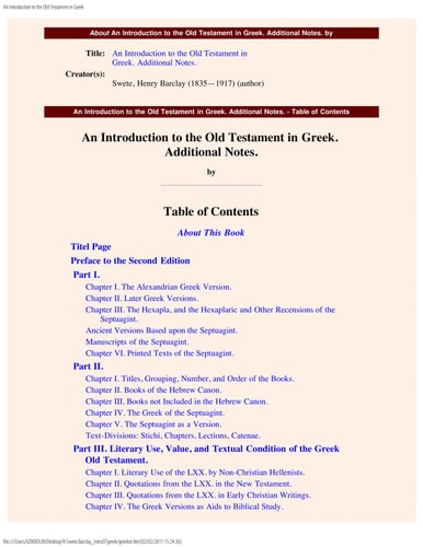 Image for Introduction to the Old Testament in Greek