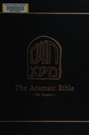 Black cover of 'The Aramaic Bible: The Targums' with a gold logo and title; barcode label in the top-left.